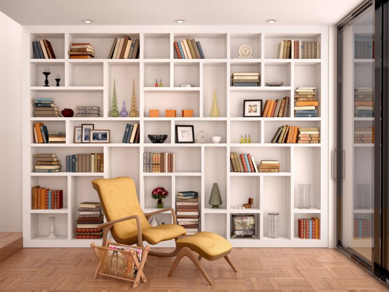 Built In Bookcase Installation in Durham, NC