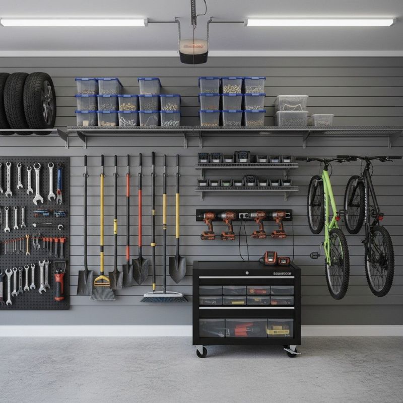 Garage Tool Rack Installation in Frederick, MD